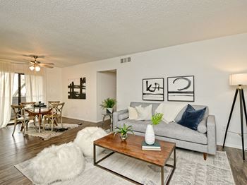 Model Living Room Northwest Austin Apartments
